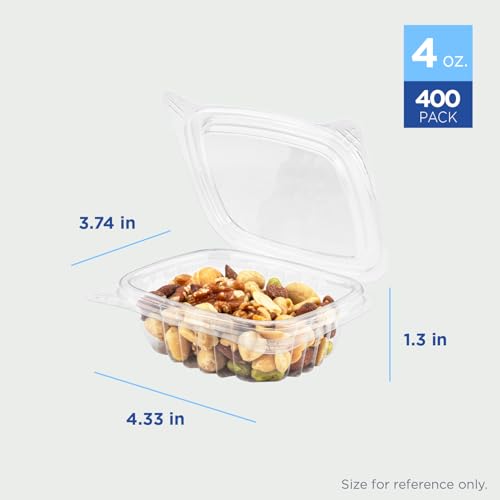 PET Hinged Deli Containers with Lids