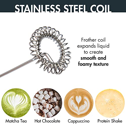 Stovetop Espresso Maker and Handheld Electric Milk Frother Gift Set (Silver / 6 Cup + Frother)