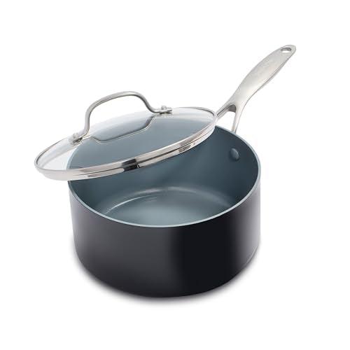 Valencia Pro Healthy Ceramic Nonstick 2QT Saucepan Pot with Lid