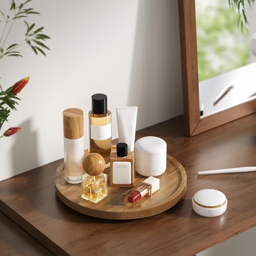 Acacia Wood Lazy Susan Organizer