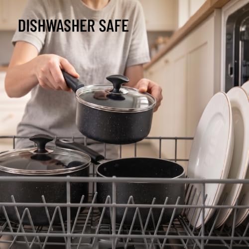 Nonstick Saucepan Set with Lid