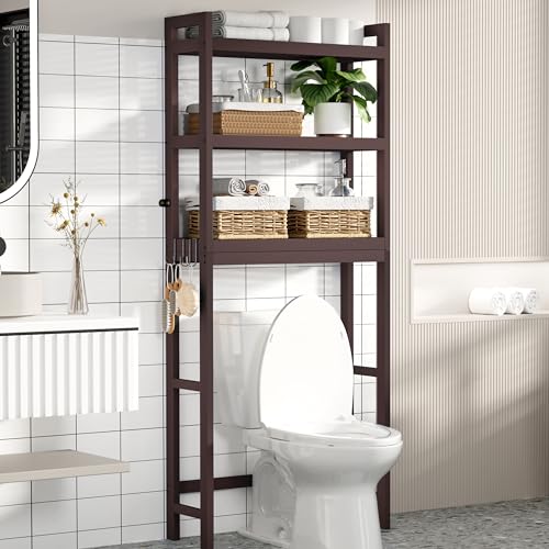 Bamboo Over The Toilet Storage Cabinet