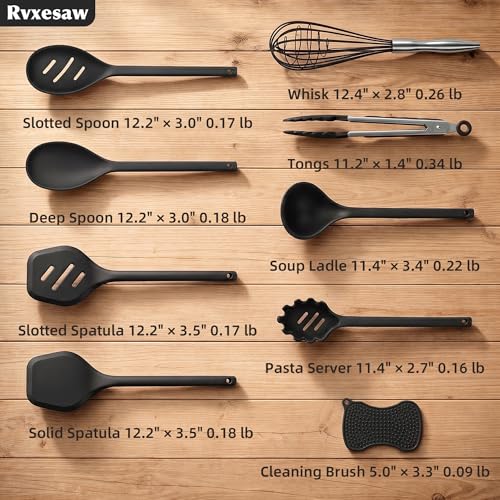 Kitchen Utensils Set (Black)