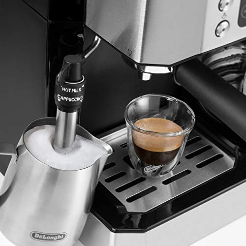 All-in-One Espresso & Coffee Maker, 10-Cup Pot, Milk Frother (All In One Combination)
