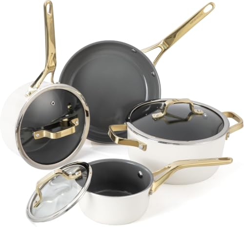 Ceramic Nonstick Cookware Set with Lids
