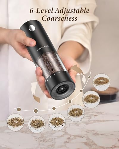 Electric Salt and Pepper Grinder Set
