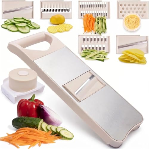 6 Blade Mandoline Slicer with Slide