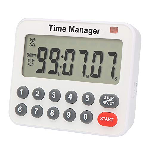 Magnetic Digital Kitchen Timer with Direct Numerical Keypad (Red-1)