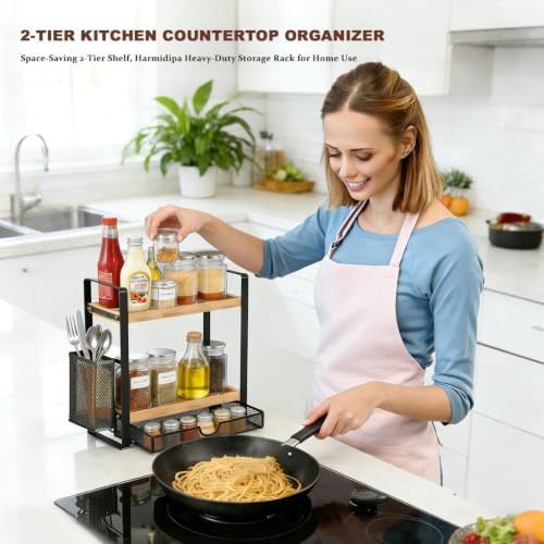 2 Tier Spice Rack Organizer for Countertop