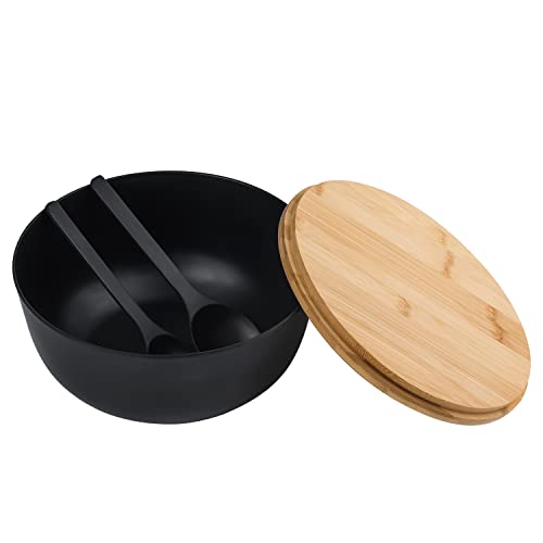 Bamboo Fiber Salad Bowl with Servers Set Large 10