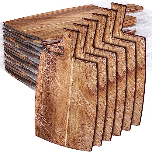 18 Pcs Plain Cutting Board Set with Handles Laser Engraving Wooden Charcuterie Kitchen Serving Chopping Board Bulk for DIY Housewarming Mother's Day Gifts (17 x 10 Inch)