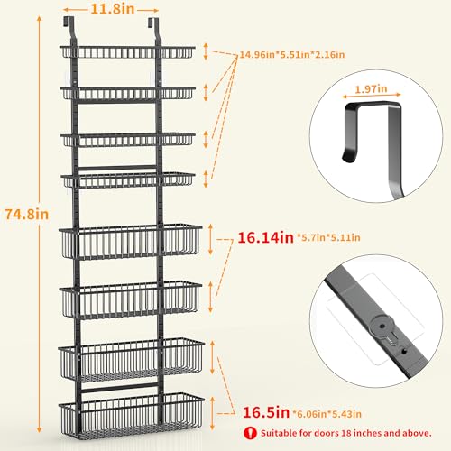 8 Tier Over The Door Pantry Organizer