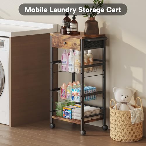 Kitchen Organizer and Storage Cart