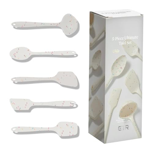 5 Piece Silicone Ultimate Kitchen Utensils Set (White / 5 - Piece Set)