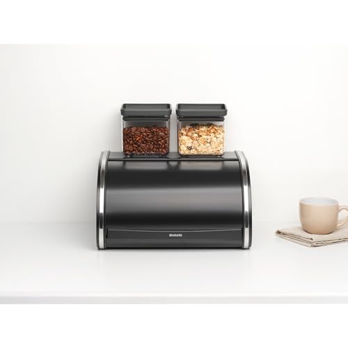 Roll Top Bread Box (Medium / Matt Black)