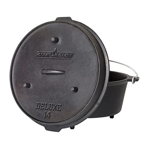 14 in. Cast Iron Dutch Oven with Lid Lifter
