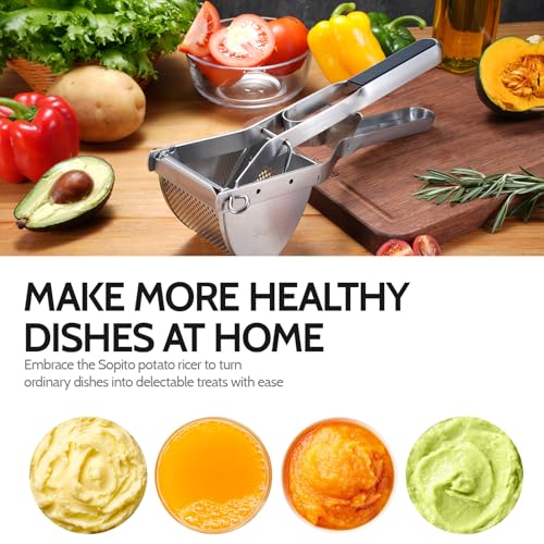 Stainless Steel Potato Masher for Commercial and Home Use