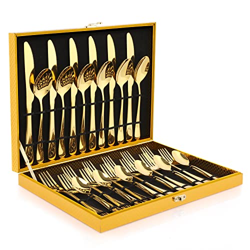 Gold Silverware Set