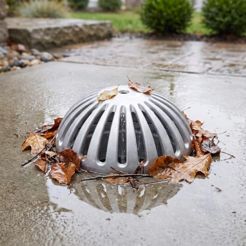 Heavy Duty Aluminum Dome Sink Drain Strainer Floor Cover for Restaurant