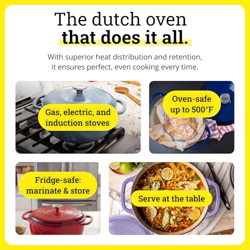 Essential Enamel Cast Iron Dutch Oven (Sandalwood)