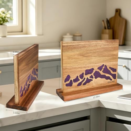 Magnetic Knife Block (Brown+Purple)