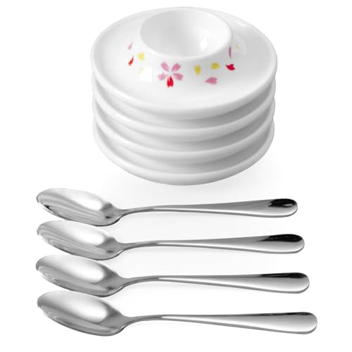 Porcelain Egg Cup Timer Set of 4