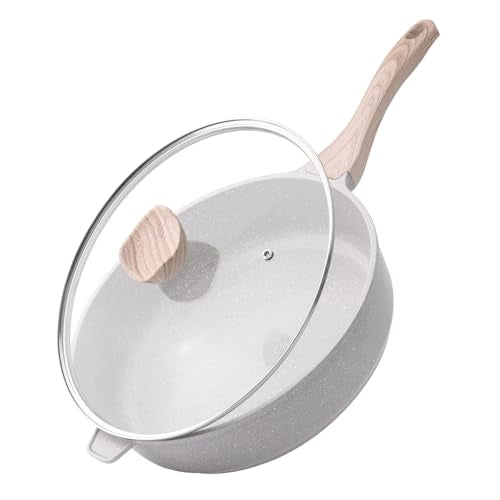 10 11 12 Inch Deep Frying Pan with Lid