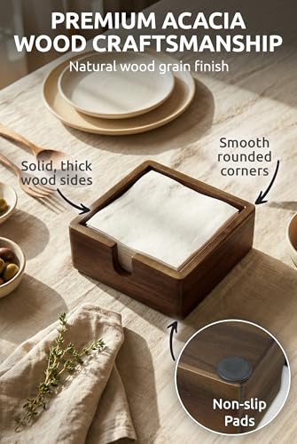 Acacia Napkin Holder
