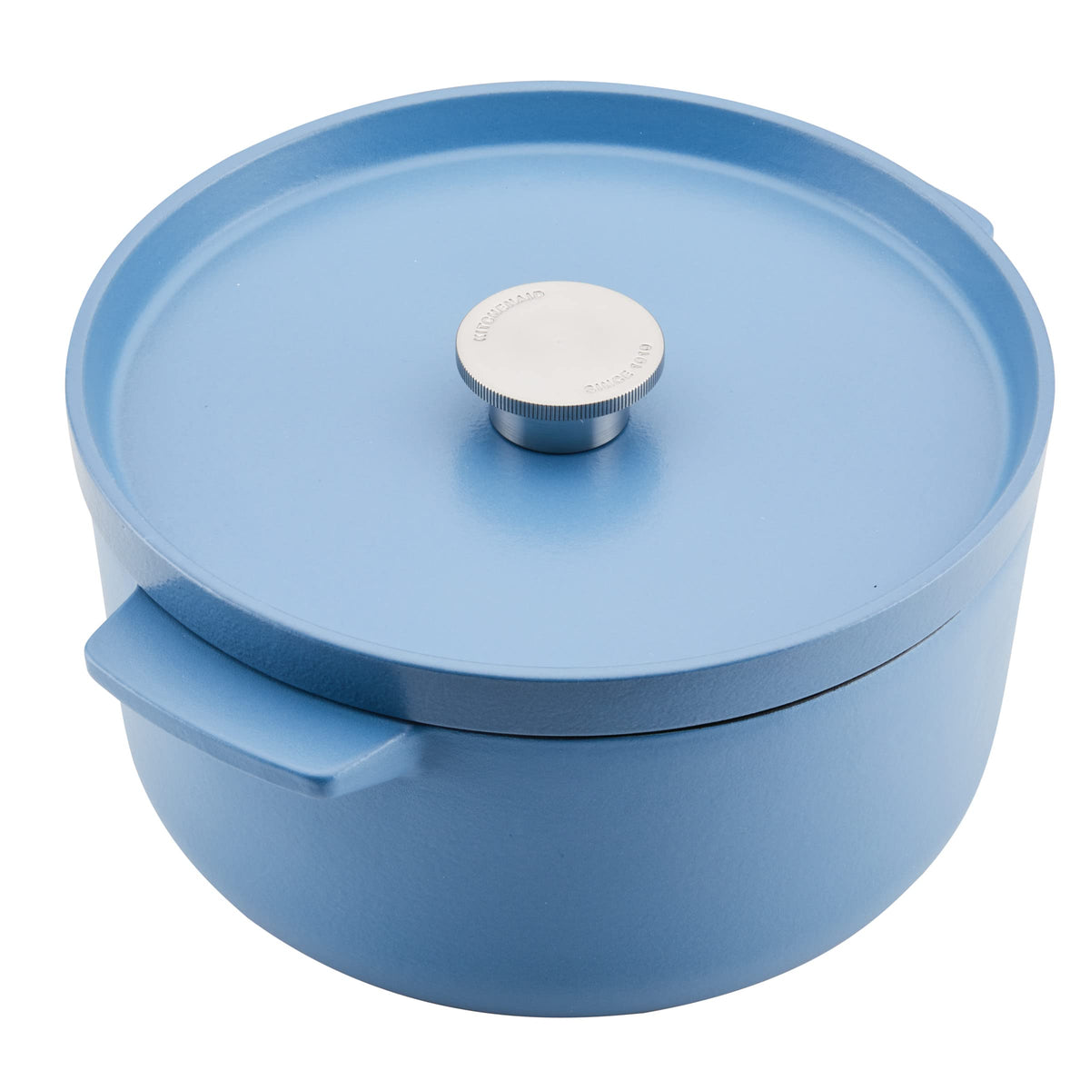 Enameled Cast Iron Dutch Oven (Blue Velvet)