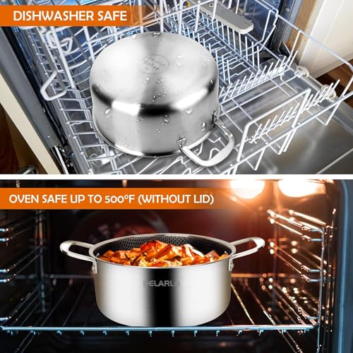 Tri ply Stainless Steel Heavy Duty Induction Stock Pot