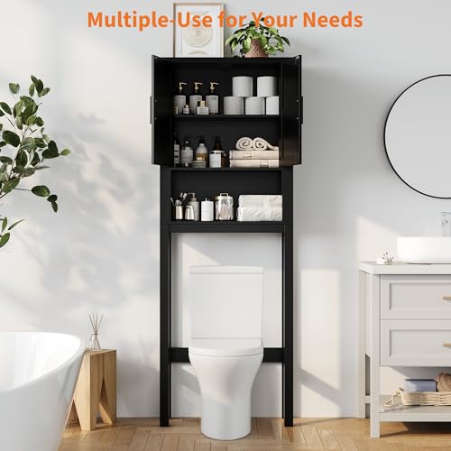 23.6 Inches Wide Toilet Rack with Over The Toilet Storage Cabinet