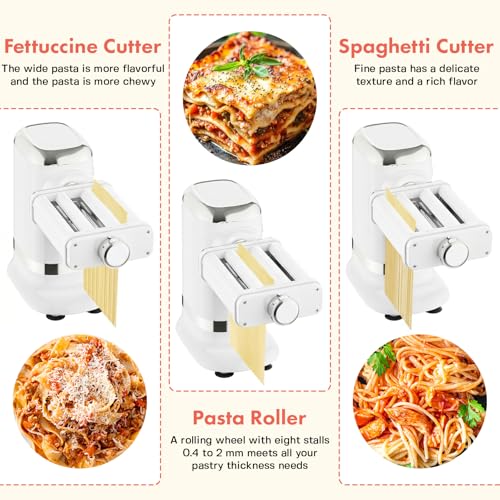 Electric Pasta Maker Machine (White)