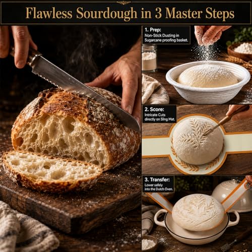 6QT Dutch Oven For Bread Baking (Ivory white)