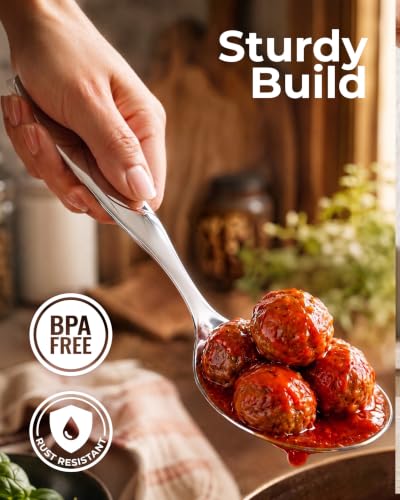 Stainless Steel Straining Spoon