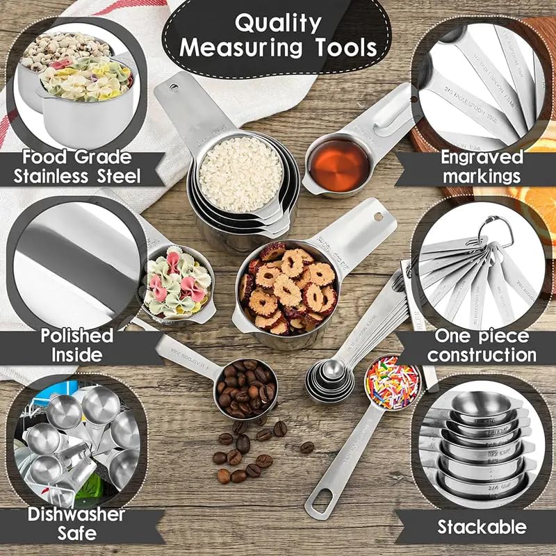 Measuring Cups and Spoons Set of 9