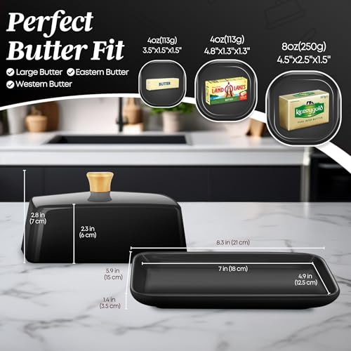 Ceramic Butter Dish and Lid Cover