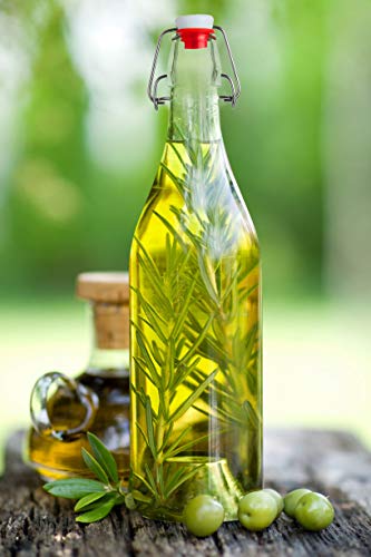 Flip Top Glass Bottle