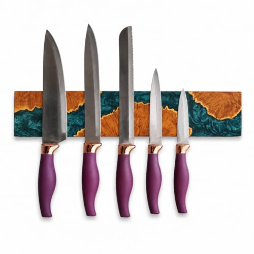 11.8 Inch Magnetic Knife Holder for Wall (Green / 11.8IN)