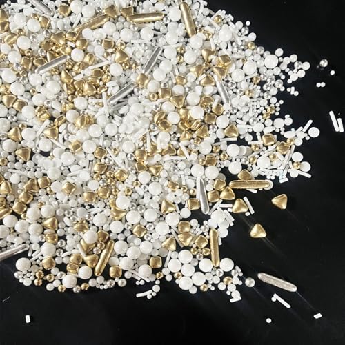 Sprinkles Pearl Sugar Candy Mix Size Baking Cake Decorations Cupcake Toppers Celebrations Shaker Jar Wedding Shower Party