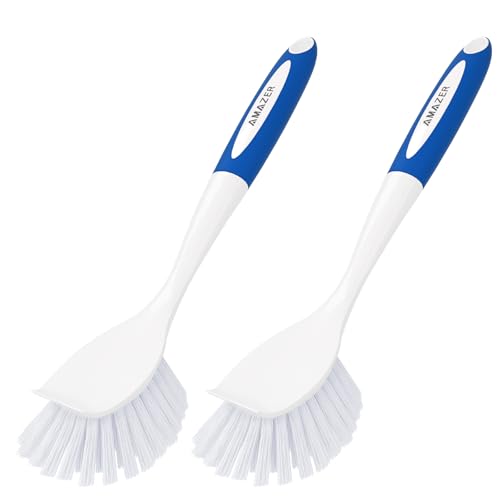 Dish Brush 2 Pack Dish Scrubber with Handle