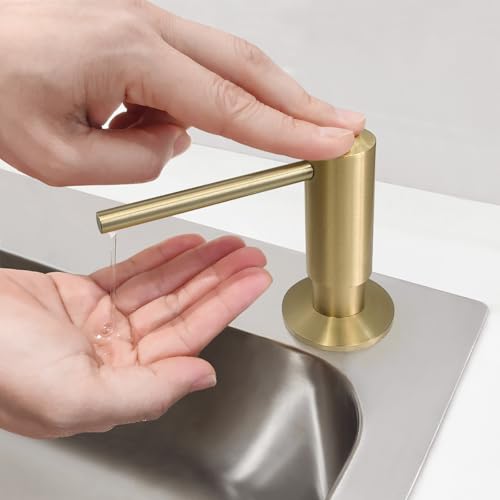 Built in Soap Dispenser for Kitchen Sink with 17 Oz Bottle Refill from The Top