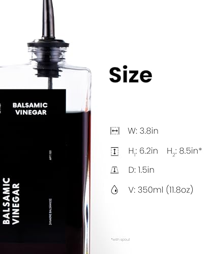 Olive Oil Dispenser for Kitchen (Black / Set of 4)