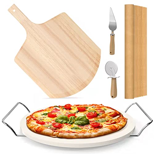 5 PCS Round Pizza Stone Set