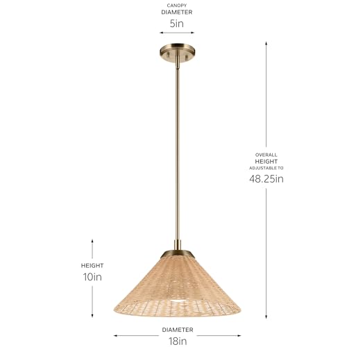 Bekah 1 Light Convertible Pendant