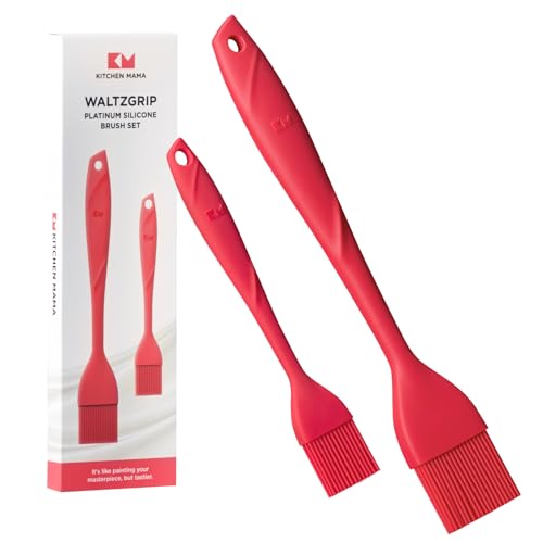 WaltzGrip Platinum Silicone Basting Pastry Brush Set of 2