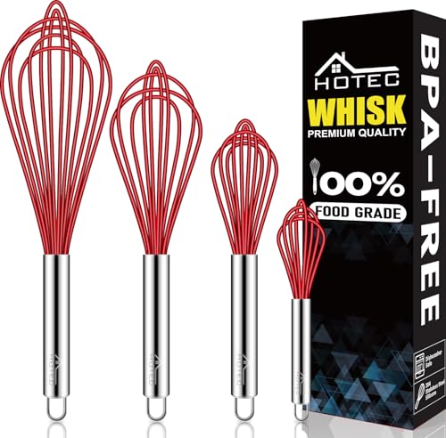 4 Pieces Silicone Whisks Set