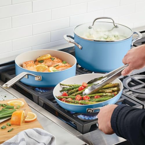 Hard Anodized Ceramic Ceramic Nonstick Cookware Pots and Pans Set