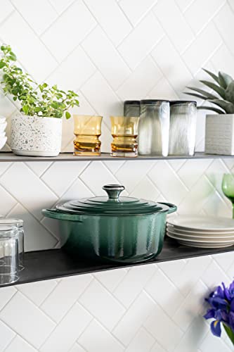 Enameled Cast Iron Signature Round Dutch Oven