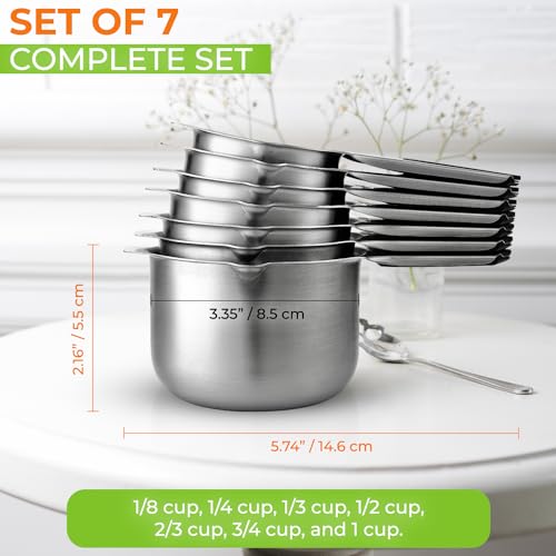 Magnetic Stainless Steel Measuring Cups
