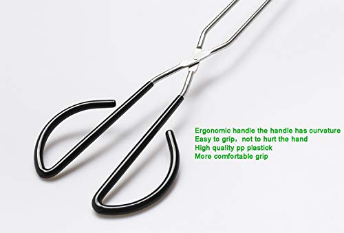 16 Inch Extra Long Kitchen Scissor Tongs with Comfortable Handle for Barbecue Grilling